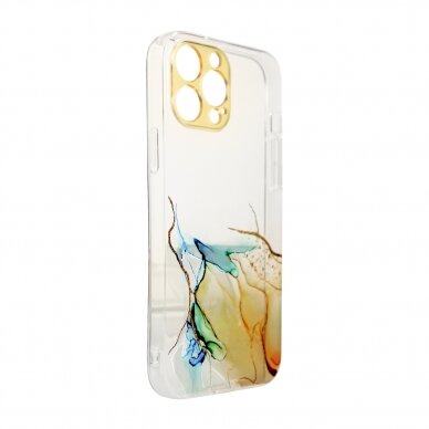 Dėklas Marble Case for iPhone 13 Pro Max Oranžinis 2