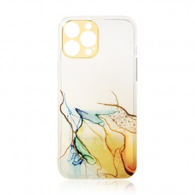 Dėklas Marble Case for iPhone 13 Pro Max Oranžinis 1