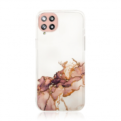 Dėklas Marble Case Samsung Galaxy A12 5G Rudas