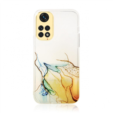 Dėklas Marble Case Xiaomi Redmi Note 11 Oranžinis