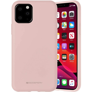 Dėklas Mercury Silicone Case Apple Iphone 12/12 Pro Rožinio Smėlio