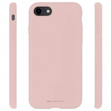 Dėklas Mercury Silicone Case Apple Iphone 7/8/Se2 Rožinio Smėlio 1