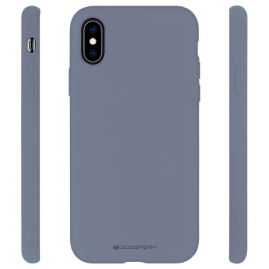 Dėklas Mercury Silicone Case Apple Iphone X/Xs Levandos Pilka 1