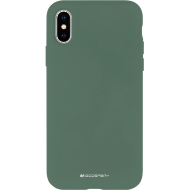 Dėklas Mercury Silicone Case Samsung A135 A13 4G tamsiai žalias