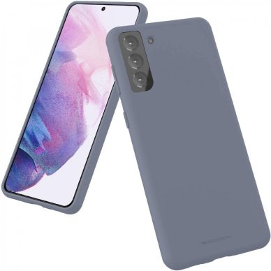 Dėklas Mercury Silicone Case Samsung G990 S21 FE levandos pilka