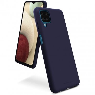 Dėklas Mercury Soft Jelly Case Samsung A125 A12 tamsiai mėlynas