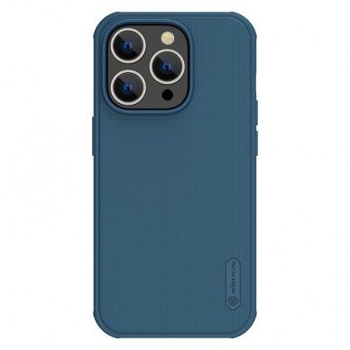 Dėklas Nillkin Super Frosted Shield Pro Apple iPhone 15 Pro mėlynas