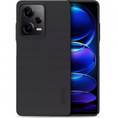 Akcija! Dėklas Nillkin Super Frosted Shield Xiaomi Redmi Note 12 Pro 5G/Poco X5 Pro 5G juodas