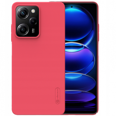 Dėklas Nillkin Super Frosted Shield Xiaomi Redmi Note 12 Pro 5G/Poco X5 Pro 5G raudonas