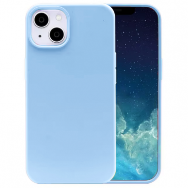 Dėklas Silicone case for iPhone 14 Plus melsvas