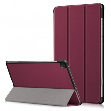 Planšetės dėklas eko odos SMART FLIP Samsung X216 Tab A9 Plus 11.0 bordo