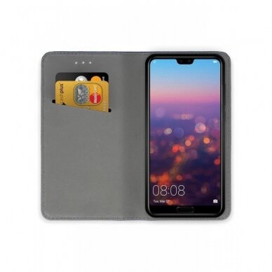 Dėklas Smart Magnet Huawei P20 Juodas  2