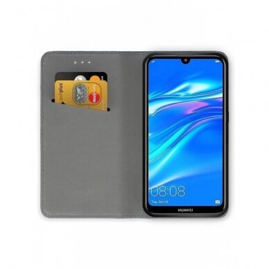 Dėklas Smart Magnet Huawei Y7 2019/Y7 Prime 2019 Juodas  2