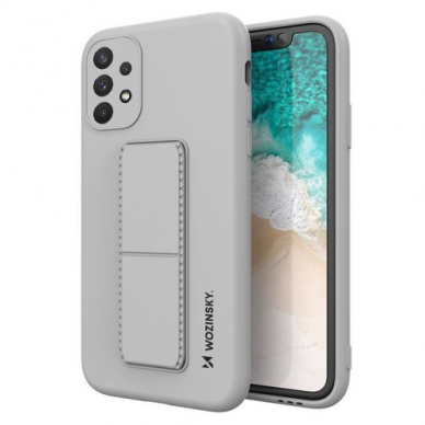 Dėklas su stovu Wozinsky Kickstand Case Samsung Galaxy A32 4G pilkas