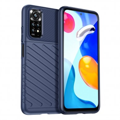 Dėklas Thunder Case Flexible Xiaomi Redmi Note 11 Pro + 5G / 11 Pro 5G / 11 Pro Mėlynas