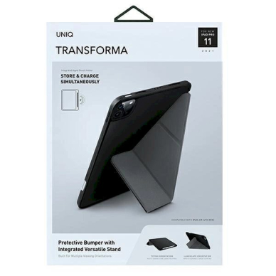 Dėklas Uniq etui Transforma iPad Pro 11" (2021) Antimicrobial /ebony Juodas 5