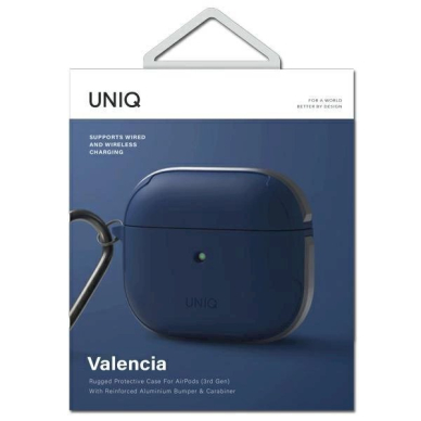 Dėklas Uniq etui Valencia AirPods 3 /Mėlynas Antimicrobial 3