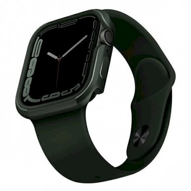 Dėklas Uniq etui Valencia Apple Watch Series 4/5/6/7/8/9/SE 45/44mm. žalias