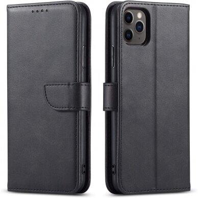 Dėklas Wallet Case Apple iPhone 11 juodas