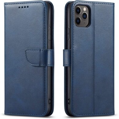 Dėklas Wallet Case Apple iPhone 11 mėlynas