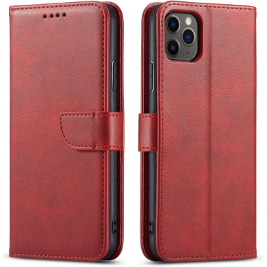 Dėklas Wallet Case Apple iPhone SE 4 raudonas