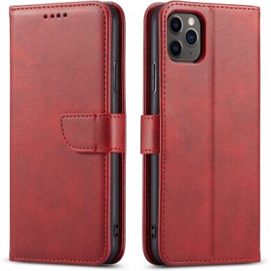 Dėklas Wallet Case Samsung A715 A71 raudonas