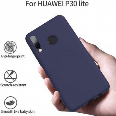 Dėklas X-Level Dynamic Huawei P30 Lite Tamsiai Mėlynas  3