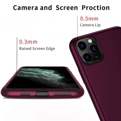 Dėklas X-Level Guardian Apple Iphone 11 Pro Max Bordo 2