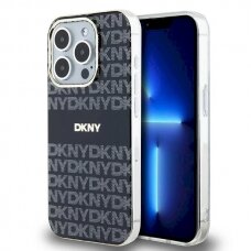 Dėklas DKNY IML MonoStripe MagSafeiPhone 13 Pro / 13 - Juodas