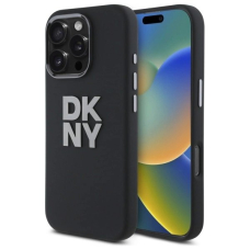 Dėklas DKNY Liquid Silicone Metal Logo iPhone 16 Pro  - Juodas