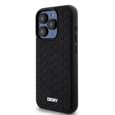 Dėklas DKNY 3D Rubber Repeat Pattern  iPhone 15 Pro - Juodas 1