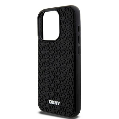 Dėklas DKNY 3D Rubber Repeat Pattern  iPhone 15 Pro - Juodas 5