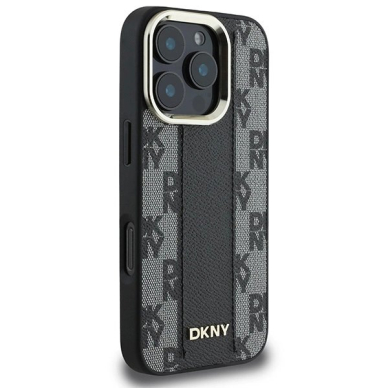 Dėklas DKNY Checkered Pattern Magsafe iPhone 16 Pro  - Juodas 3