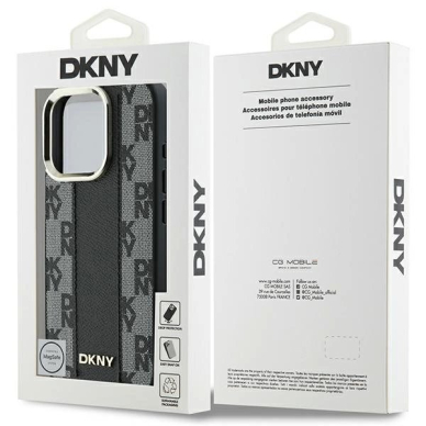 Dėklas DKNY Checkered Pattern Magsafe iPhone 16 Pro Max  - Juodas 7