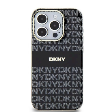 Dėklas DKNY IML MonoStripe MagSafeiPhone 11 / Xr - Juodas