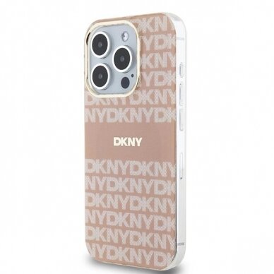 Dėklas DKNY IML MonoStripe MagSafeiPhone 13 Pro / 13 - Rožinis 1