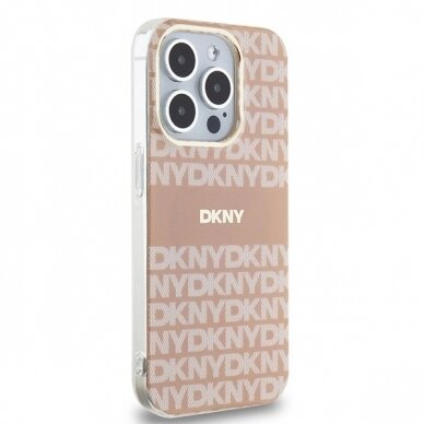 Dėklas DKNY IML MonoStripe MagSafeiPhone 13 Pro / 13 - Rožinis 3