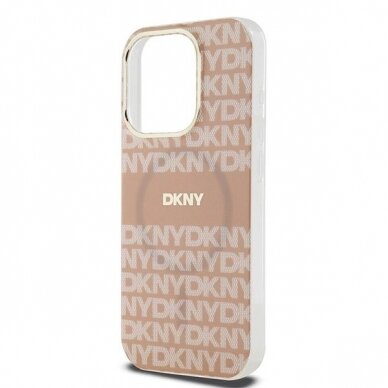 Dėklas DKNY IML MonoStripe MagSafeiPhone 13 Pro / 13 - Rožinis 5