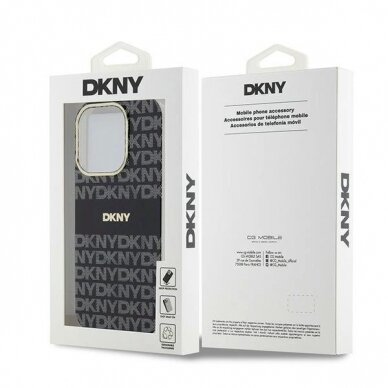 Dėklas DKNY IML MonoStripe MagSafeiPhone 13 Pro Max - Juodas 7