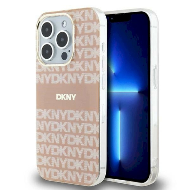 Dėklas DKNY IML MonoStripe MagSafeiPhone 13 Pro Max - Rožinis