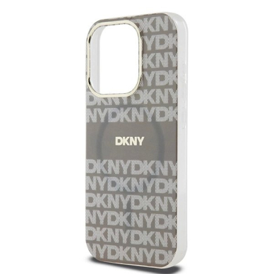 Dėklas DKNY IML MonoStripe MagSafeiPhone 15 Pro - Smėlinis 5