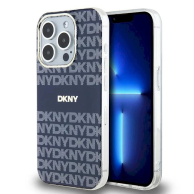 Dėklas DKNY IML MonoStripe MagSafeiPhone 15 Pro - Mėlynas