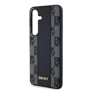 Dėklas DKNY Leather Checkered Mono Pattern MagSafe  Samsung Galaxy S24+ - Juodas 5