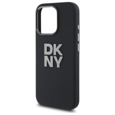 Dėklas DKNY Liquid Silicone Metal Logo iPhone 16 Pro  - Juodas 5