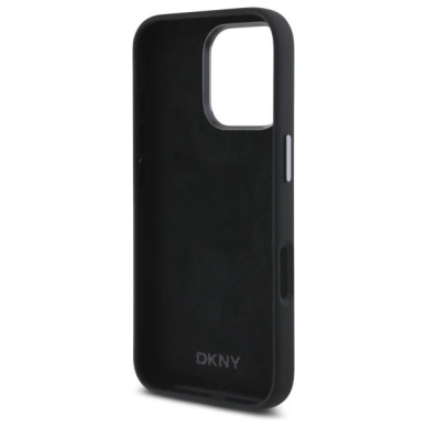 Dėklas DKNY Liquid Silicone Metal Logo iPhone 16 Pro  - Juodas 6