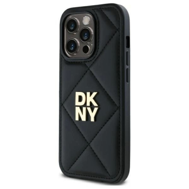 Dėklas DKNY Quilted Stack Logo iPhone 14 Pro  - Juodas 1