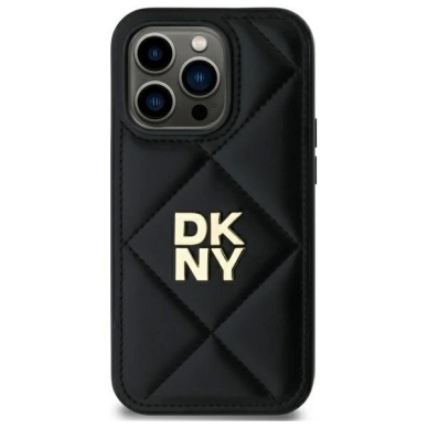 Dėklas DKNY Quilted Stack Logo iPhone 14 Pro  - Juodas 2