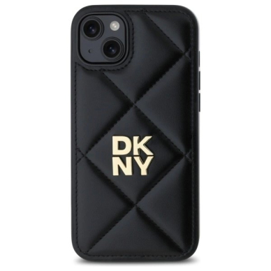 Dėklas DKNY Quilted Stack Logo iPhone 15 Plus  - Juodas 2