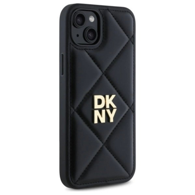 Dėklas DKNY Quilted Stack Logo iPhone 15 Plus  - Juodas 3