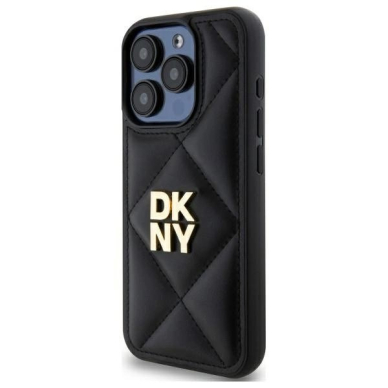 Dėklas DKNY Quilted Stack Logo iPhone 15 Pro  - Juodas 1